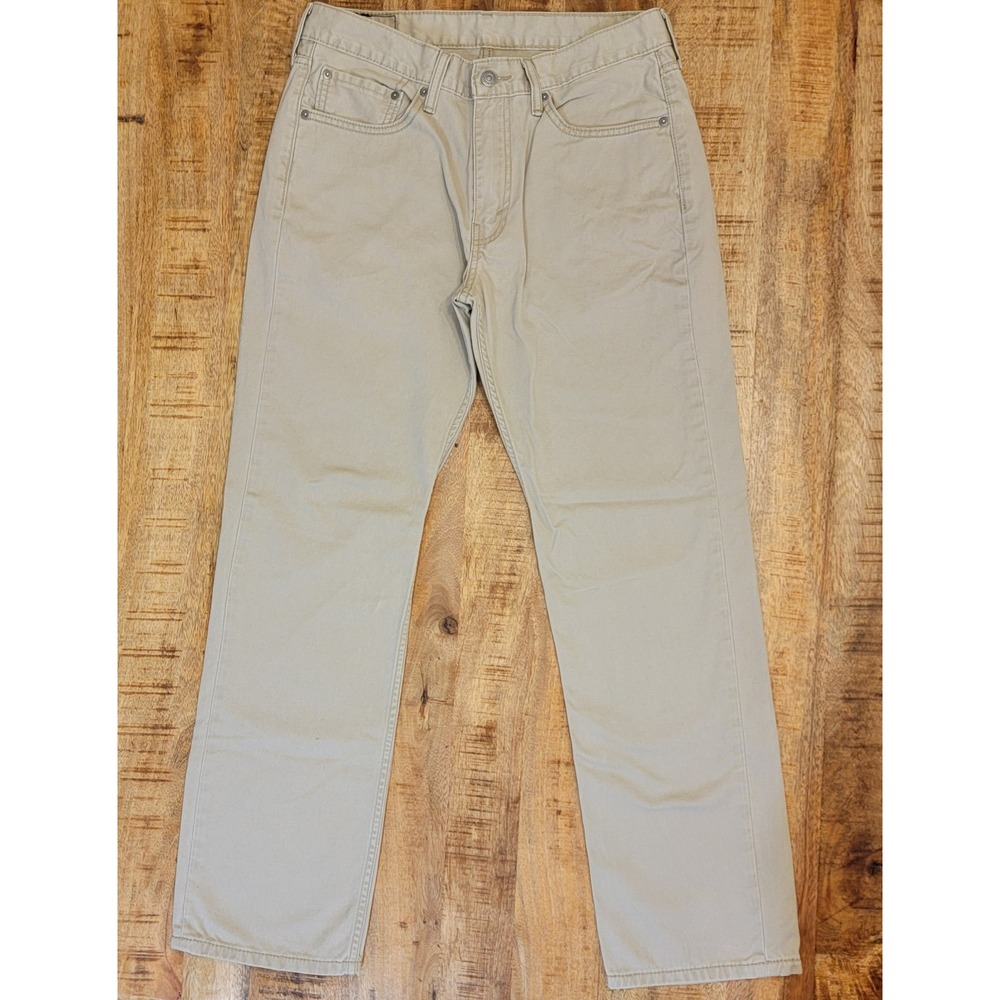Levi's 514 Straight Fit Beige‎ Khaki Pants Men's Waist 32" x 30" Inseam